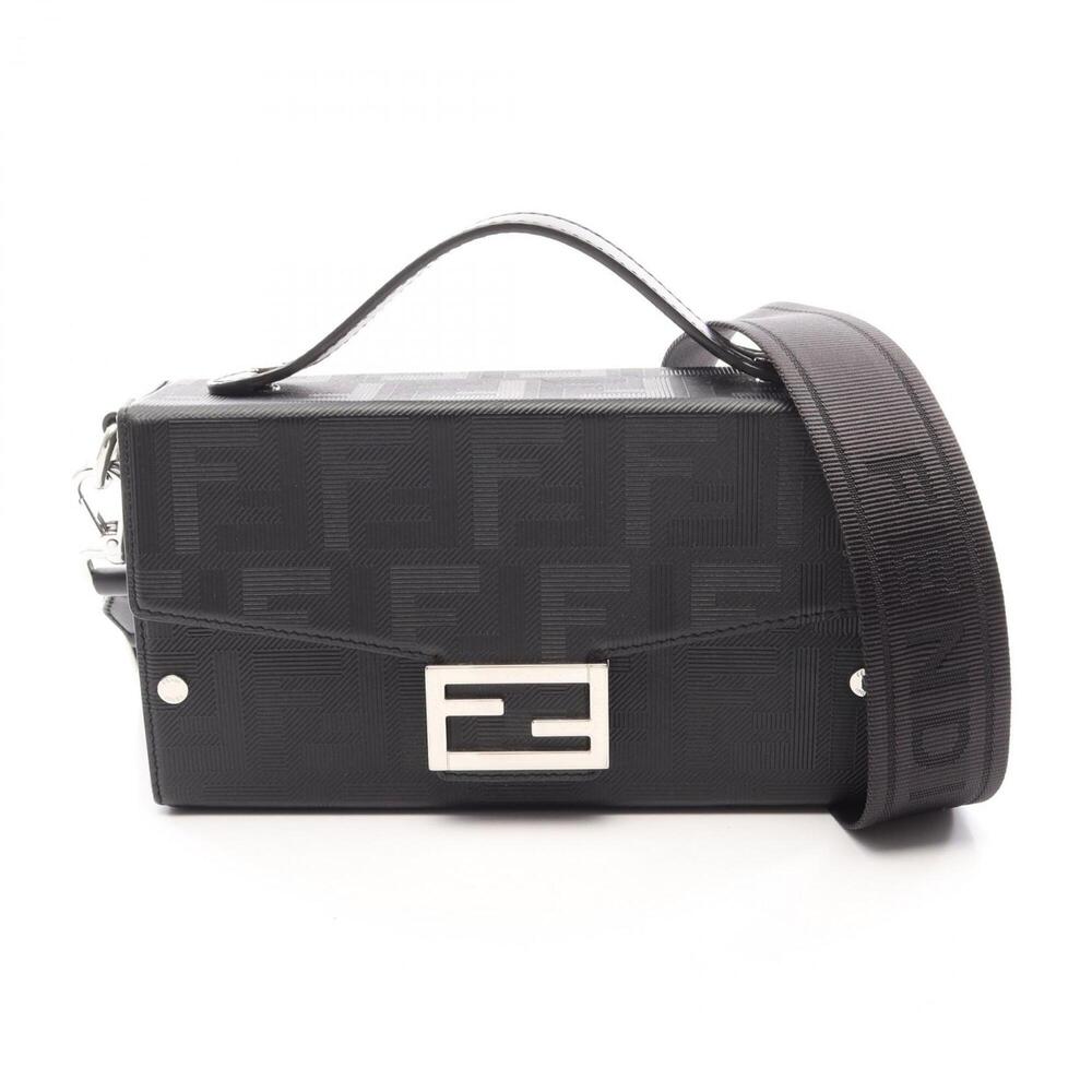Fendi Soft Trunk Baguette Zucca 2-Way Shoulder Bag/Handbag, Leather, Women's,...